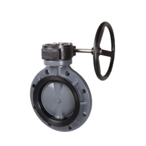 BUTTERFLY VALVE(WORM GEAR) UPVC